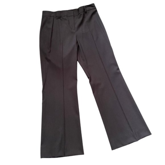 Elie Tahari Light Wool Casual Business Suit | Brown Black with Pink Accents - Picture 12 of 16